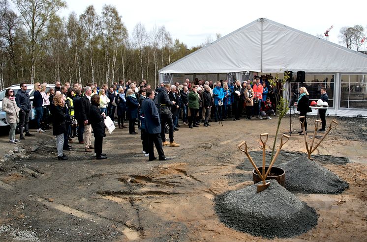 Första spadtaget Sisjödal bostadsområdet i Sisjön, Askim