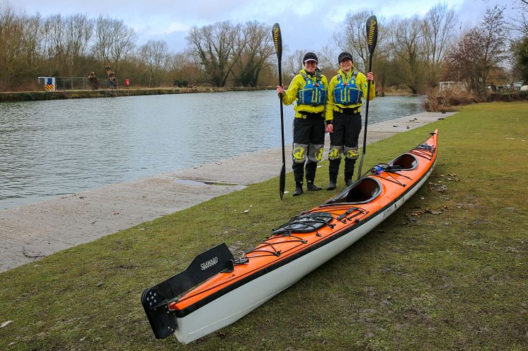 Hi-res image - Ocean Signal - Backed by Ocean Signal and WesCom Signal and Rescue, Kate Culverwell and Anna Blackwell are kayaking across Europe from London to the Black Sea to raise money for Pancreatic Cancer Action