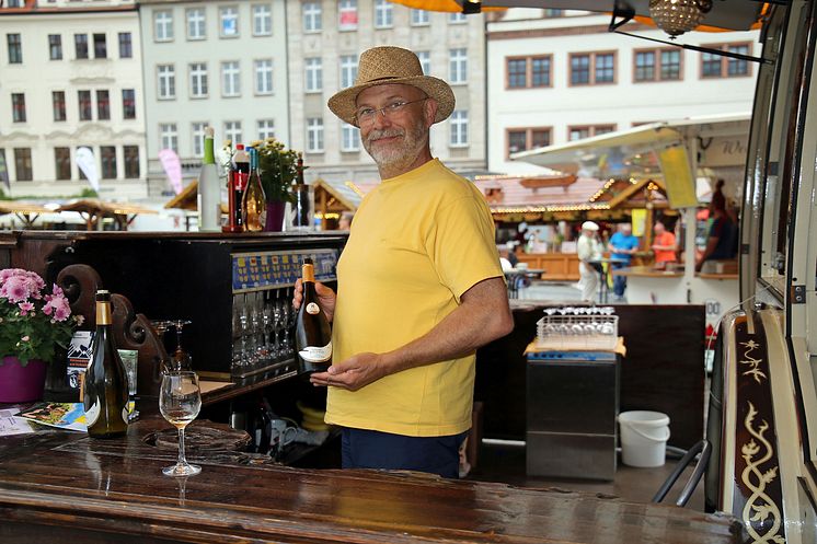 Leipziger Weinfest - Thomas Teubert Weinstand Winzergenossenschaft Meißen