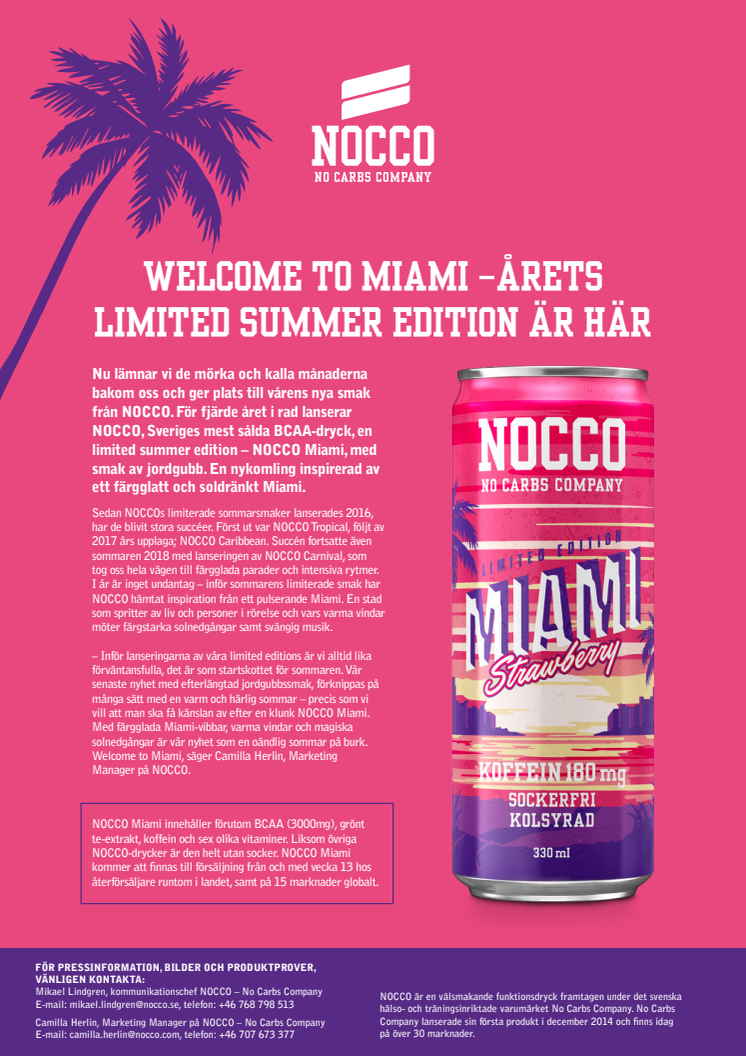 Welcome to Miami – årets Limited Summer Edition är här