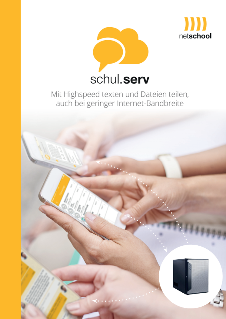 Informationsflyer mit weiteren Informationen zu schulserv