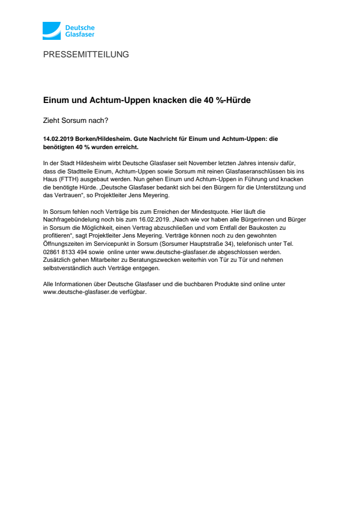 Einum und Achtum-Uppen knacken die 40 %-Hürde