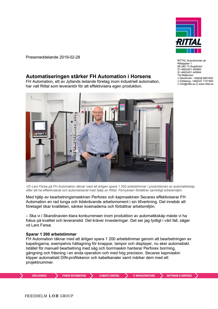 Automatiseringen stärker FH Automation i Horsens