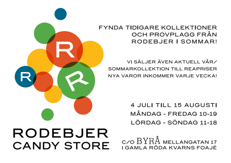 Flyer Rodebjer öppnar pop up butik i Visby