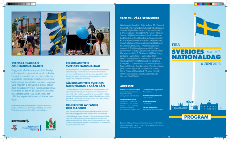 Programfolder Nationaldagen 2013