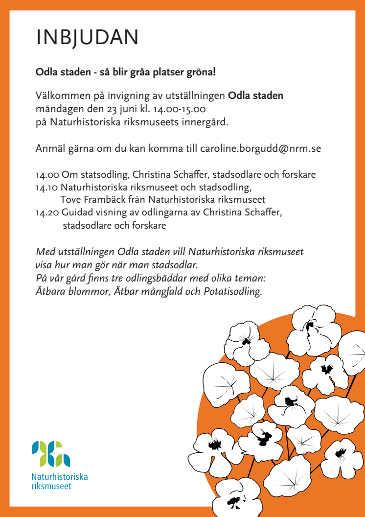 Odla staden - inbjudan