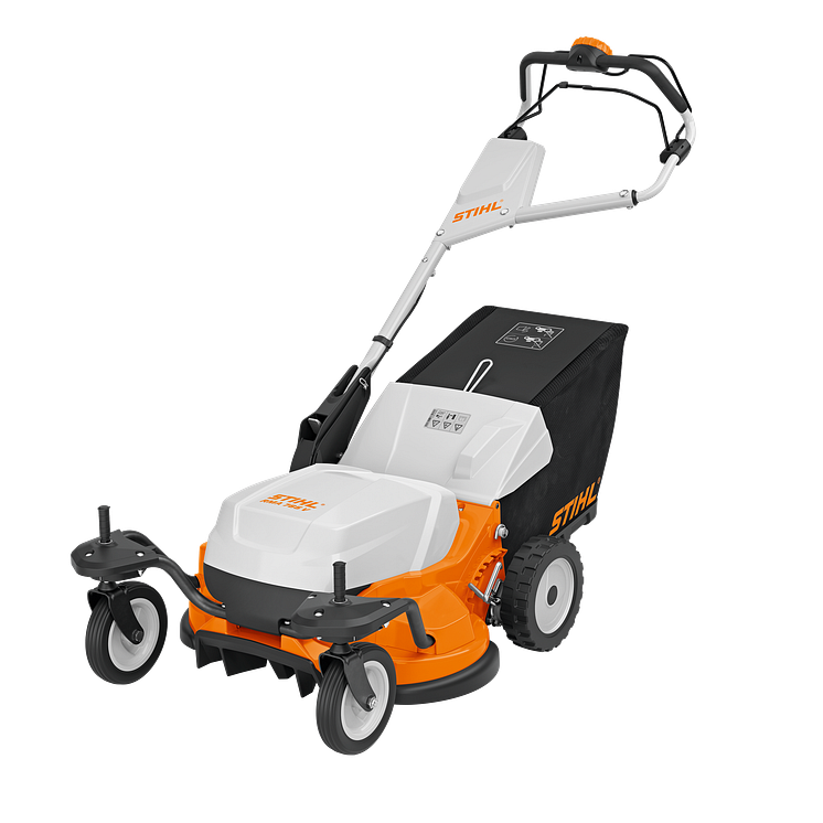 STIHL RMA 765V ruohonleikkuria voi käytttää sekä STIHL AR- että AP-akuilla