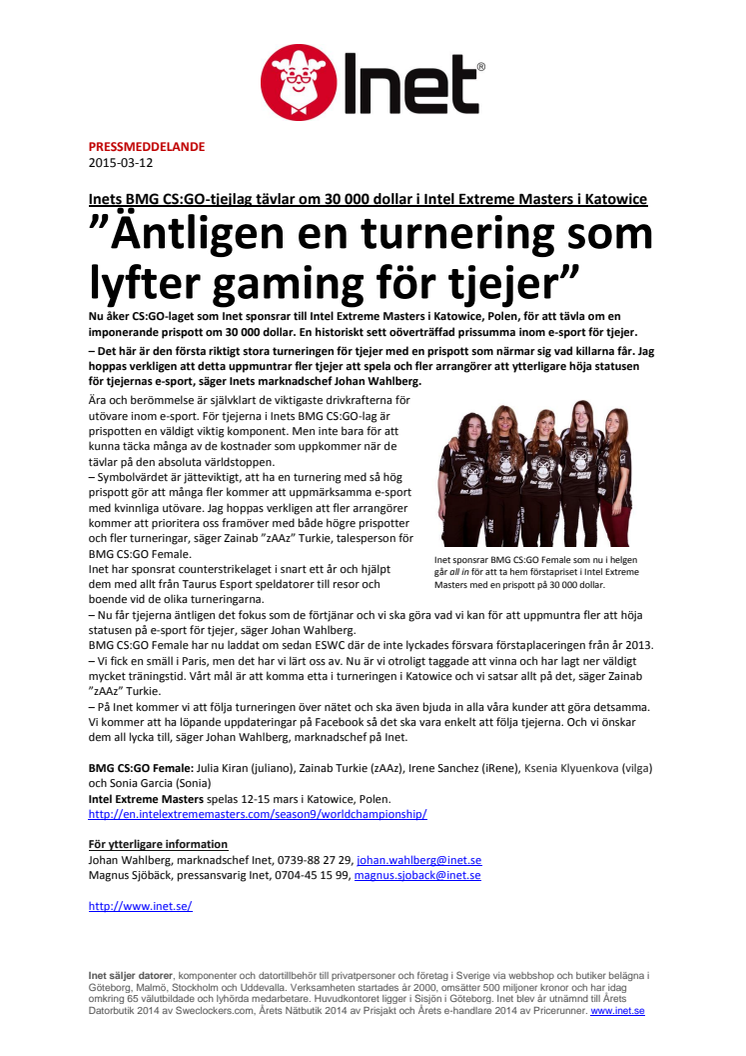 ”Äntligen en turnering som lyfter gaming för tjejer”