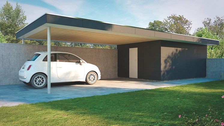 Small Module passar bra på en carport