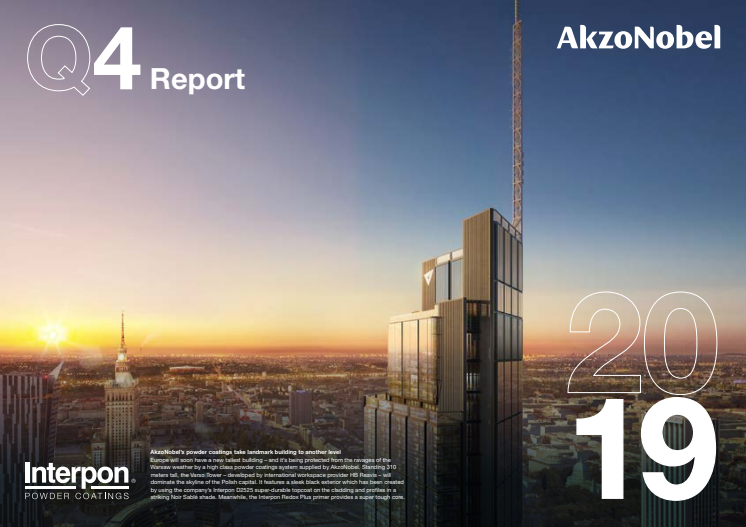 AkzoNobel’s Q4 and full-year 2019 results show transformation on track, with further step up in profitability, despite softer end market demand 