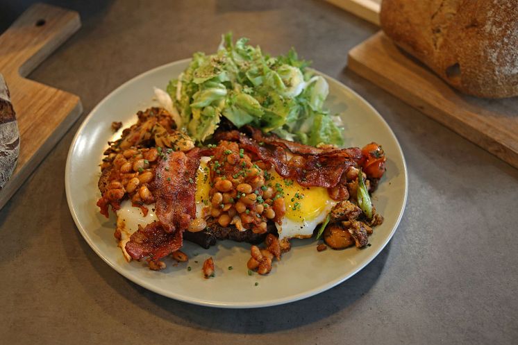 "Full English"-Stulle in der Stullenfabrik Leipzig