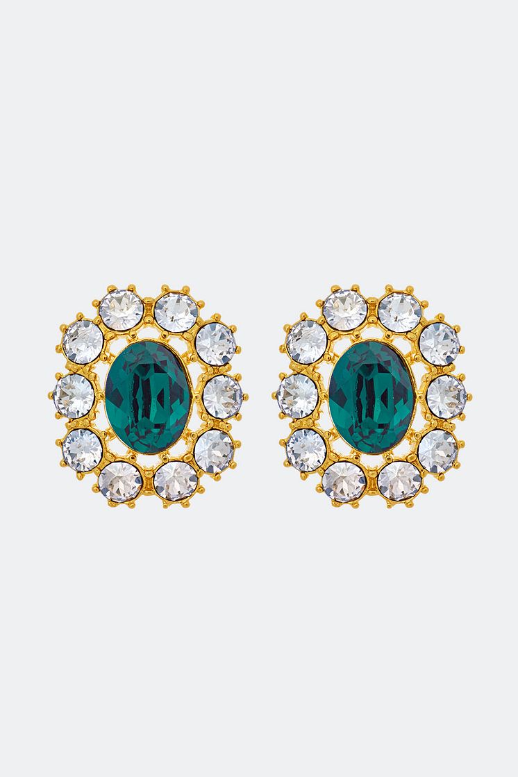Miss Elizabeth earrings - Emerald - 749 kr