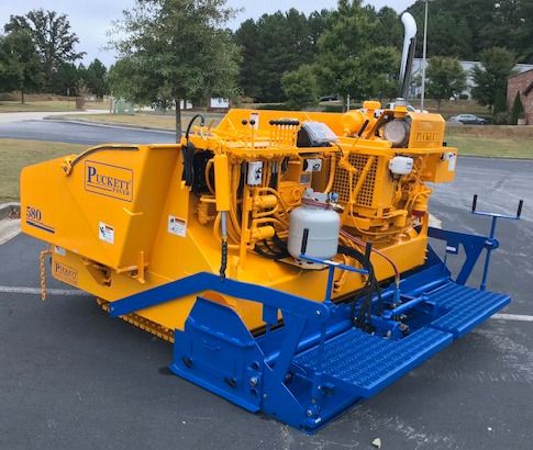 Image - Mastry Engine Center- The Puckett 580 asphalt paver with customized 3TNV88C-DYEM YANMAR Tier 4F engine from YANMAR Mastry Engine Center