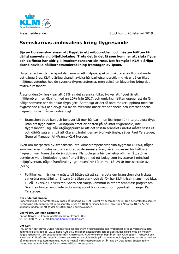 Svenskarnas ambivalens kring flygresande 