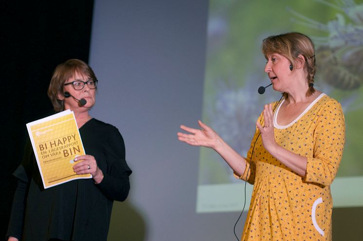 Louise Ungerth KfS och Lotta Fabricius Kristiansen Svenska Bin.