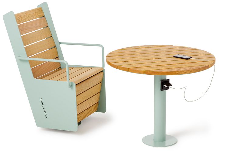High table and chair, design Mats Aldén