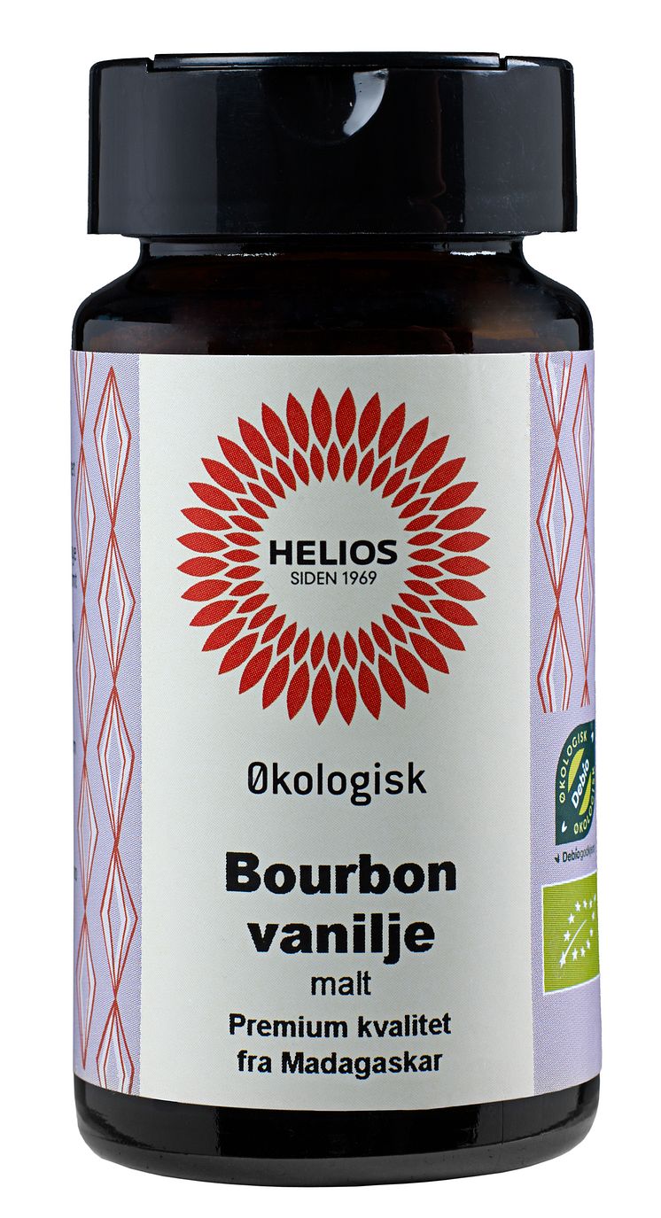 Helios bourbon vanilje malt glass økologisk 30 g