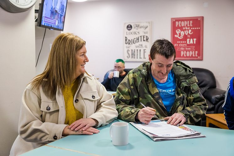 The Joseph Cowen Health Centre in Byker, Newcastle, operates as a health and wellbeing drop-in service for people experiencing homelessness in the city