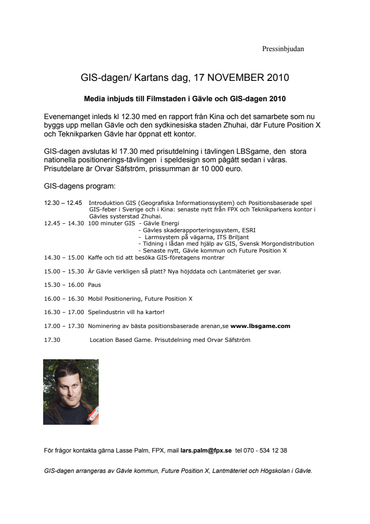 Internationella GIS dagen 17/11
