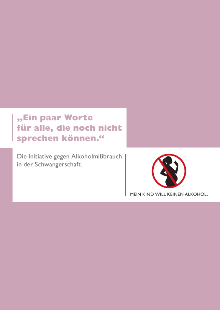 „Ein paar Worte für alle, die noch nicht sprechen können.“