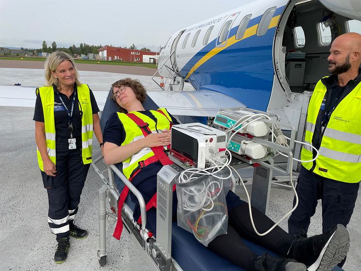 Svenskt Ambulansflyg på besök i Borlänge_01