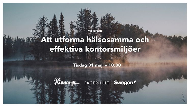 Banner sverige webinar Kinnarps Fagerhult