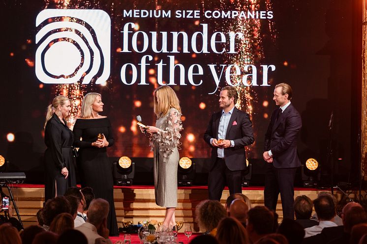 Johanna Deras and Therese Lorentzon, PRO TEMPORE, Gold Winner Founder of the Year Medium Size Companies by Founders Alliance.jpg (1)