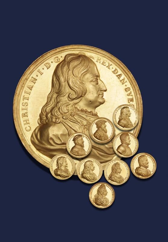 10 guldmedaljer af den oldenborgske kongerække, 1729-1730