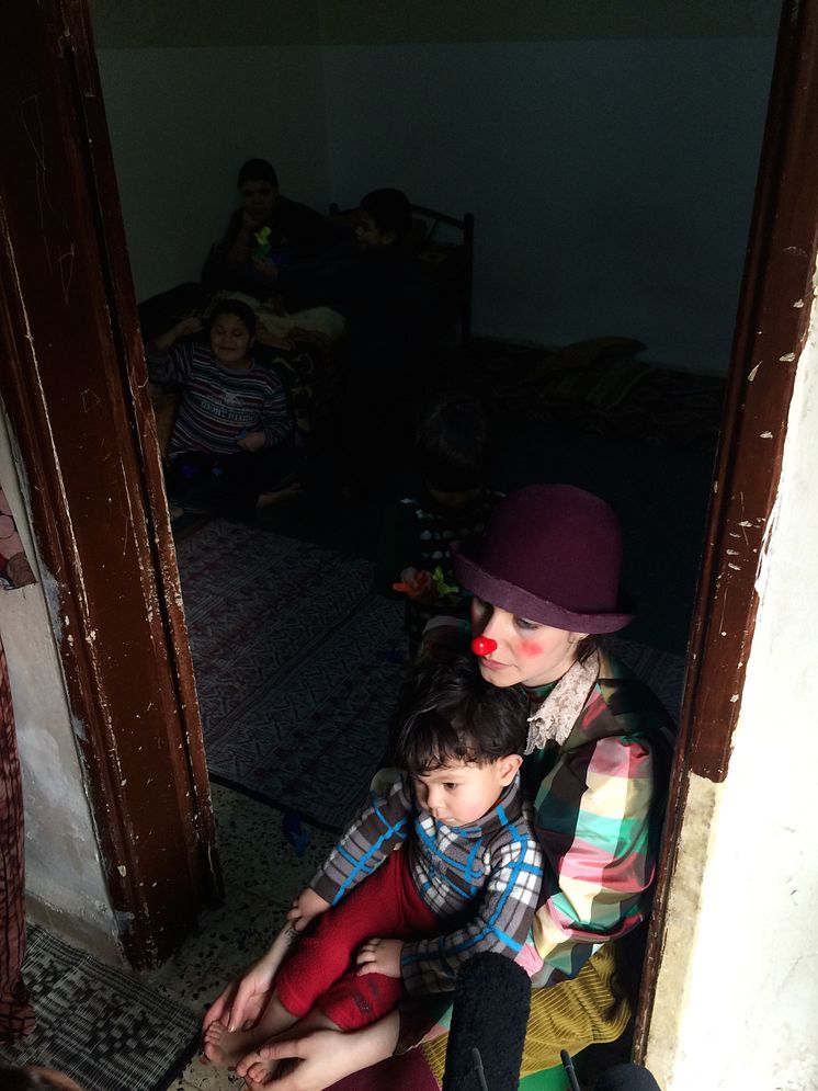 Nour el Refai och Clowner utan Gränser i Jordanien