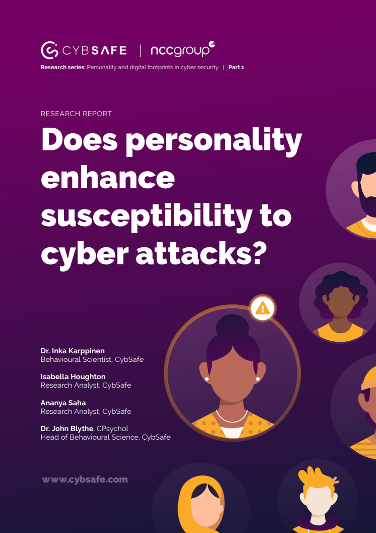 CybSafe whitepaper: Does personality enhance susceptibility to cyber attacks?