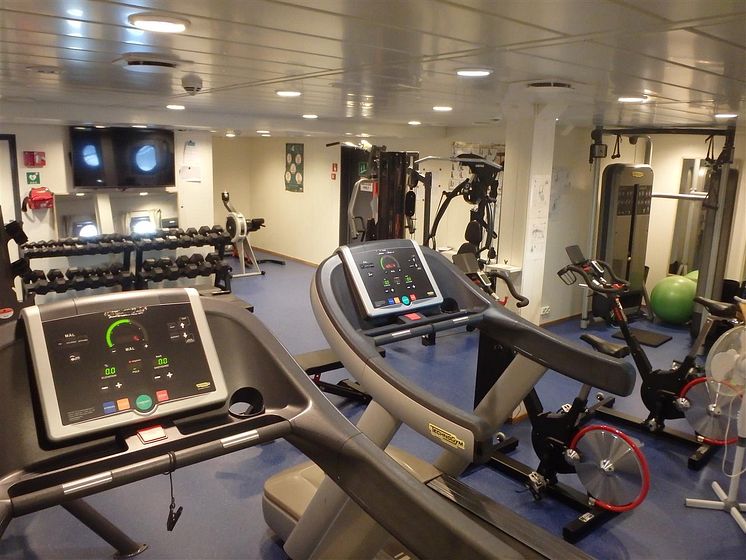 Fitnessrum på 'Esvagt Froude'