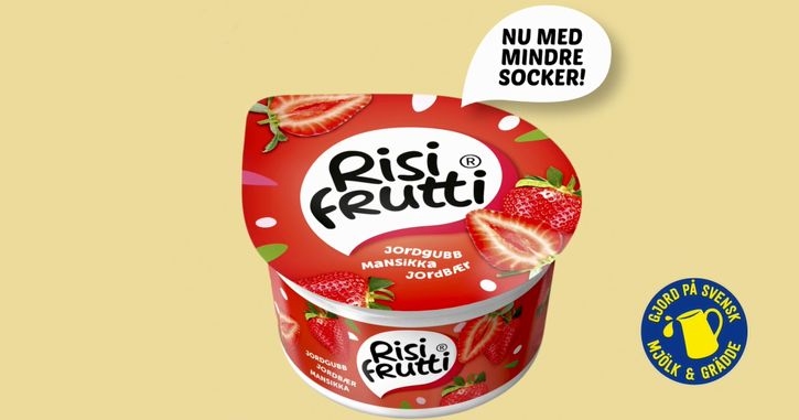 Risifrutti nu med sänkt sockerhalt i hela sortimentet