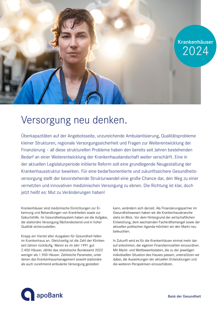 Branchenüberblick: Krankenhäuser 2024