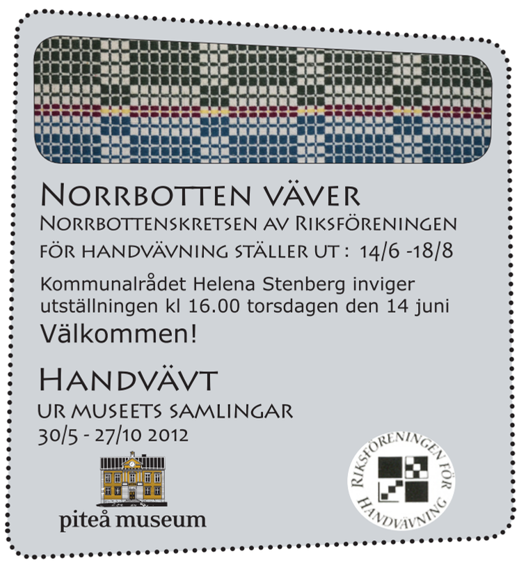 Norrbotten väver - utställning på Piteå museum