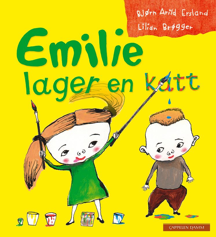 Omslag Emilie lager en katt