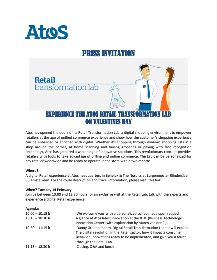 Retail Transformation Lab - Press event