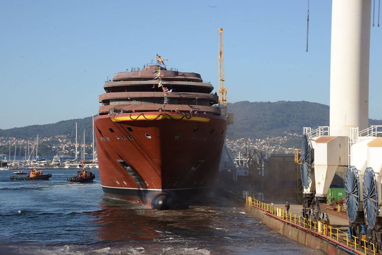 The Ritz-Carlton Yacht Collection Splashdown ceremony back