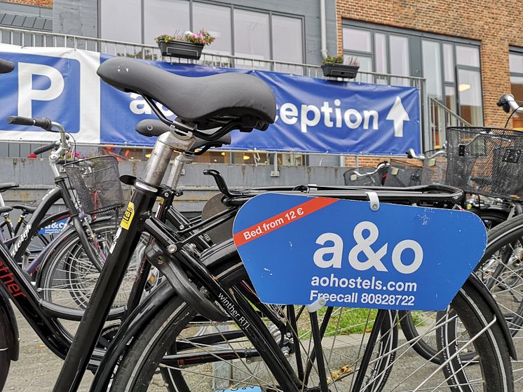 Cykler til gæsterne udenfor a&o