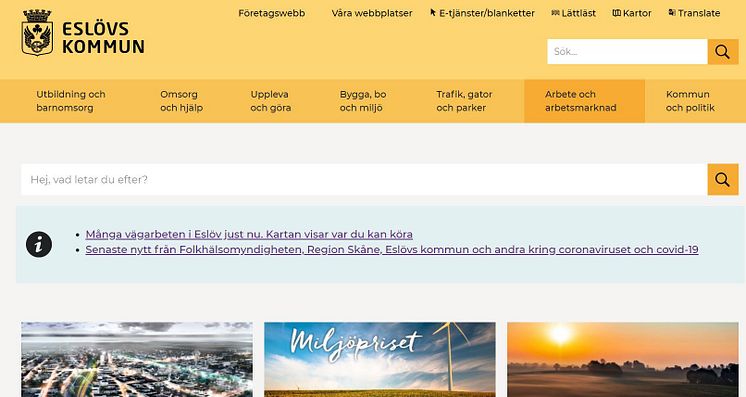 Eslöv har Sveriges bästa kommunwebb