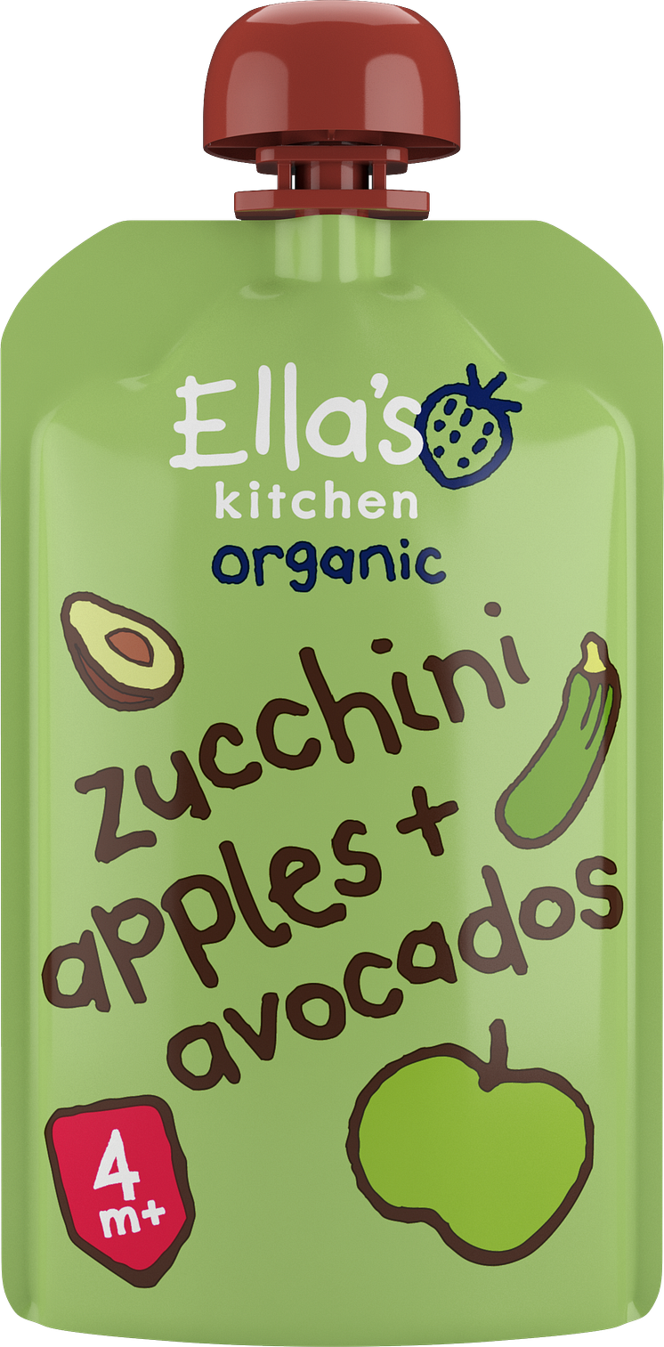 Ella's Kitchen squash eple + avokado 