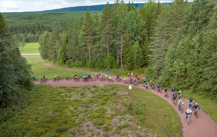 Cykelvasan Öppet Spår 2023 första backen Sälen