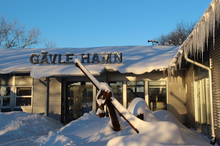 Gävle hamn vinter 2018