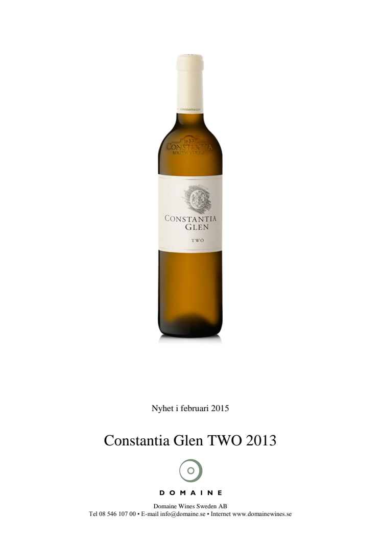 Constantia Glen TWO, artnr 90486