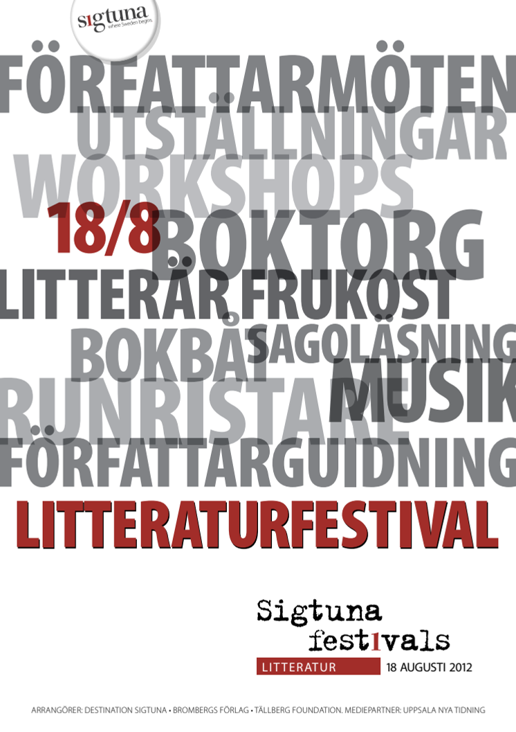 Sigtuna Litteraturfestival Program