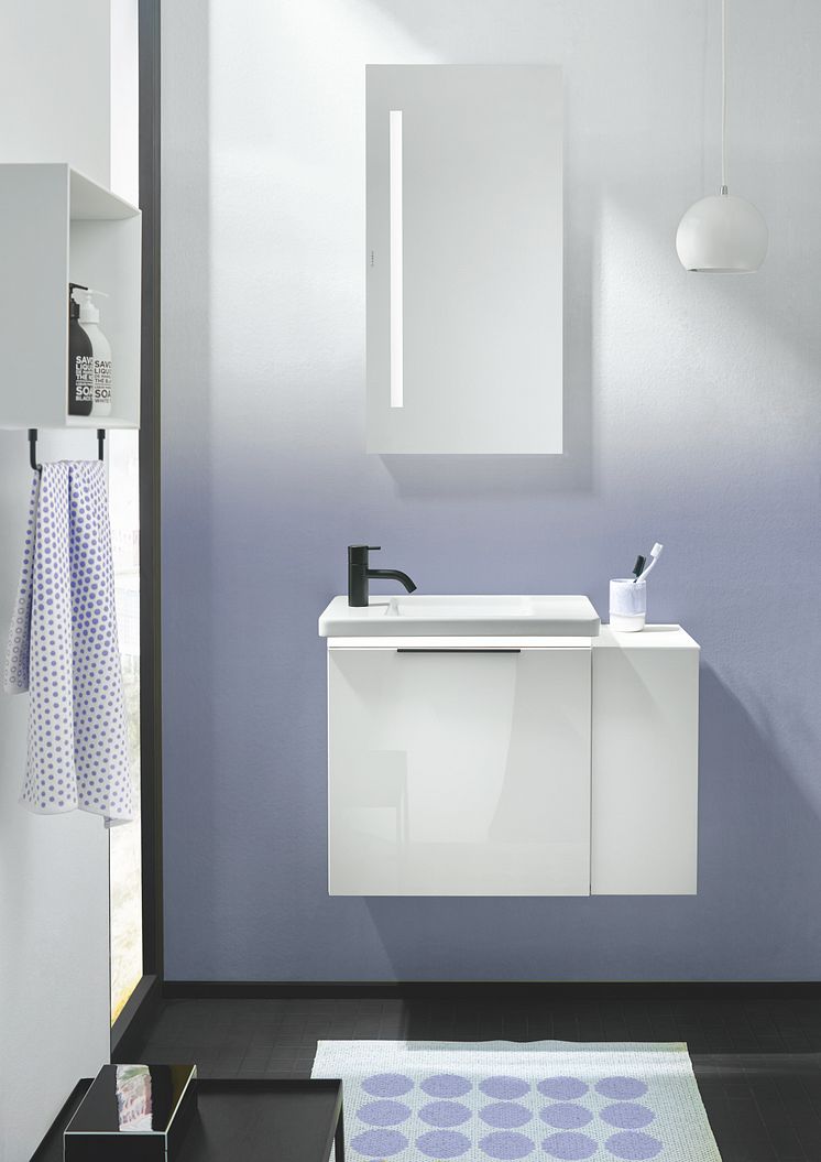 Neue Gästebadlösung Eqio in zwei Varianten, drei Materialien und sechs Oberflächen
