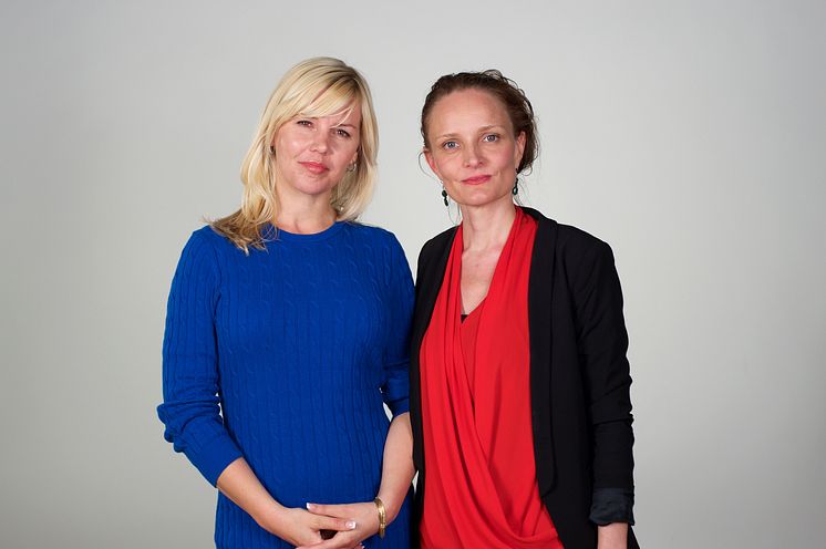Lisa Henriksson från Egen Tid och Susanna Heli från Föda utan rädsla.