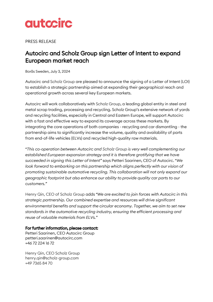 Press release Autocirc and Scholz Group sign LOI 240703.pdf