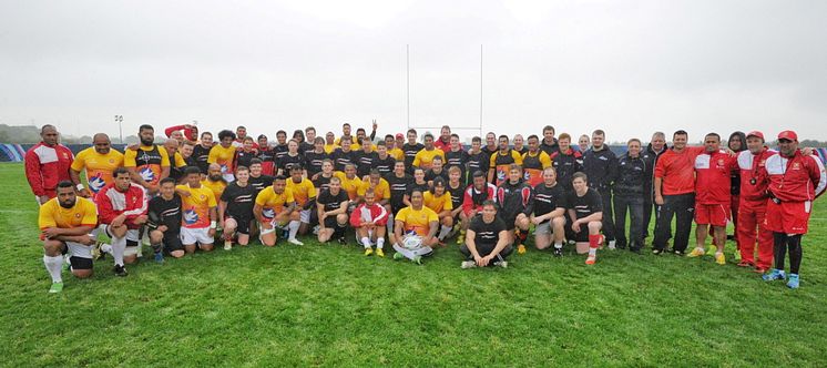 Northumbria students take on Tonga rugby team 