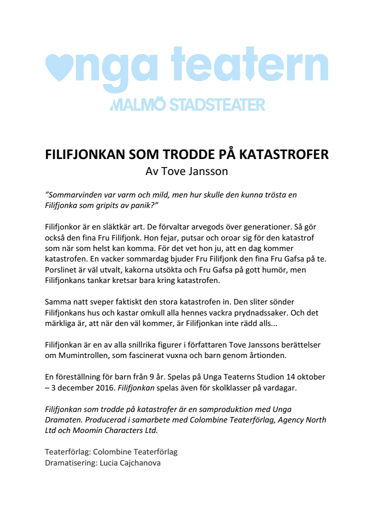 Filifjonkan som trodde på katastrofer