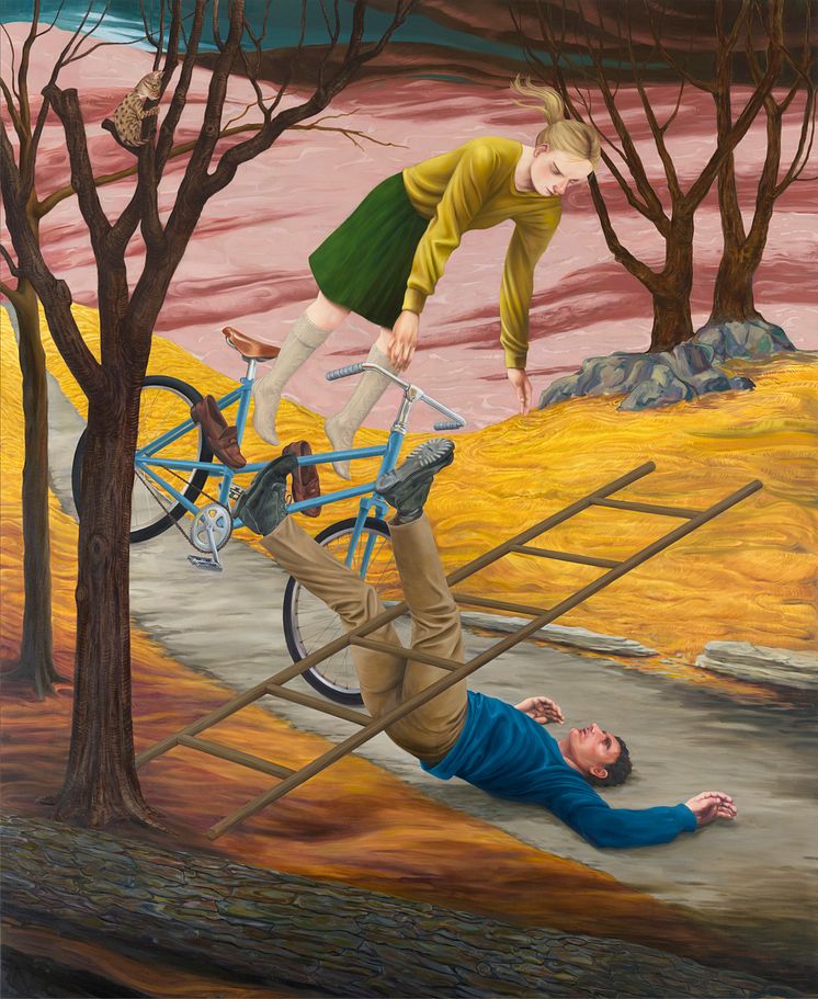 Nicole Eisenman, Destiny Riding Her Bike, 2020. Astrup Fearnley Collection. © Nicole Eisenman. Photo: Thomas Widerberg.